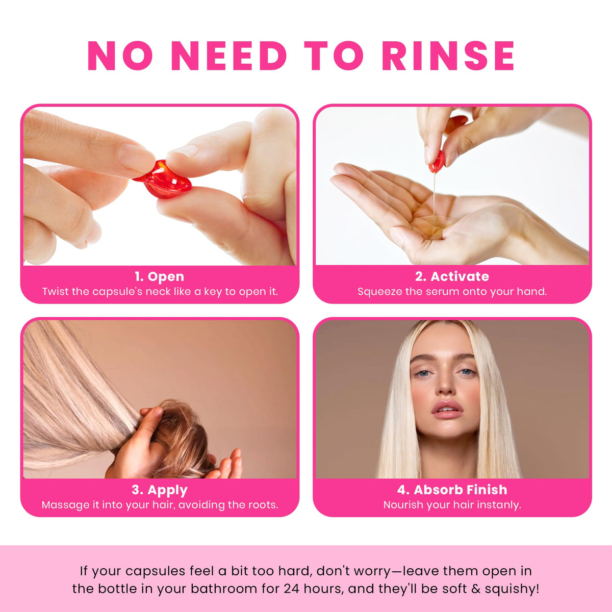 Discover CuratCart's Hair Oil Capsules, featuring easy-to-use capsules for nourishing hair without rinsing.