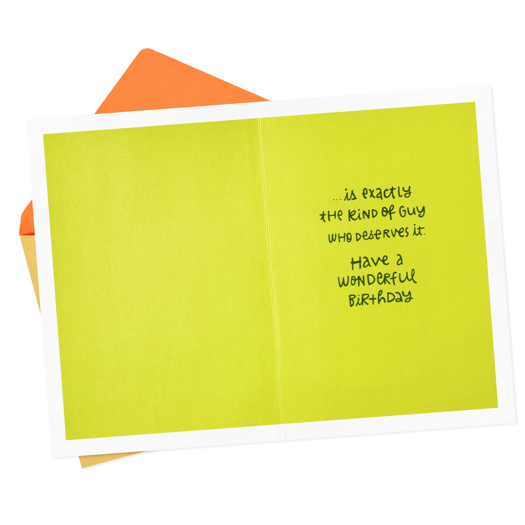 Celebrate his special day with this Hallmark Birthday Card for Him, 100% Authentic and available at Curat Cart in India.