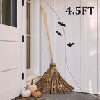 Light up witch broom, 4.5FT, perfect for Halloween decor. 100% Authentic, available at Curat Cart in India.