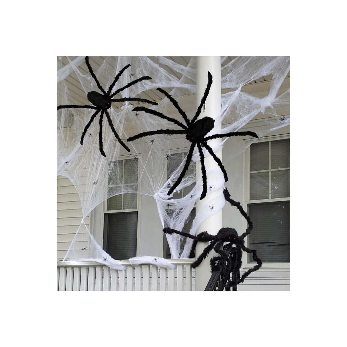 Spooky Halloween Big Spider Decorations in high-quality finish, perfect for festive decor. Available at Curat Cart.