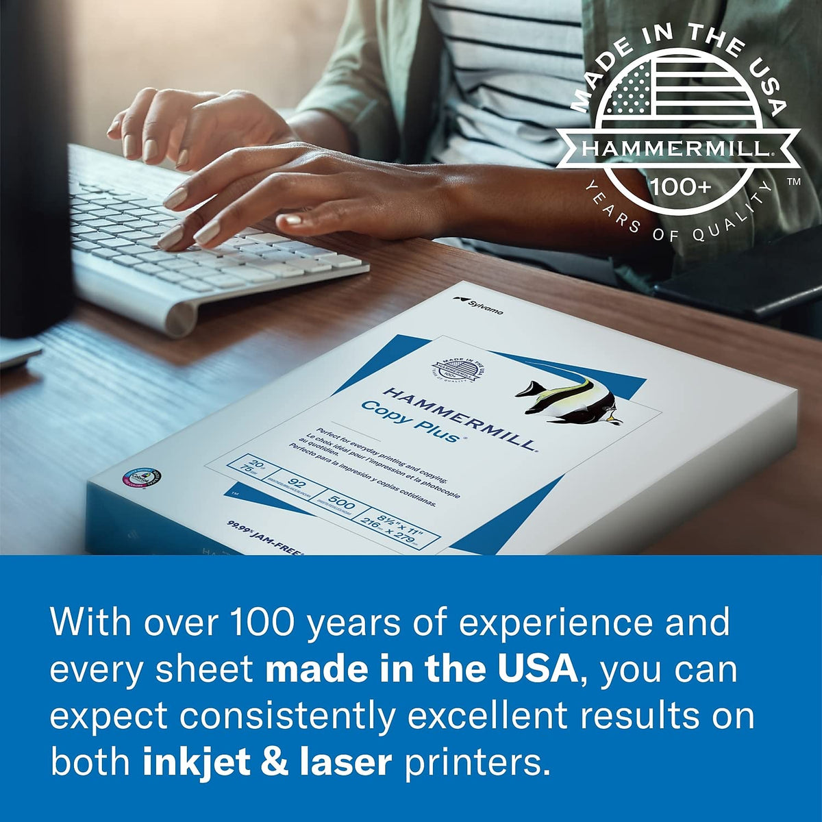 Hammermill Premium Color Copy Paper offers exceptional quality, imported for superior performance. Available at Curat Cart.