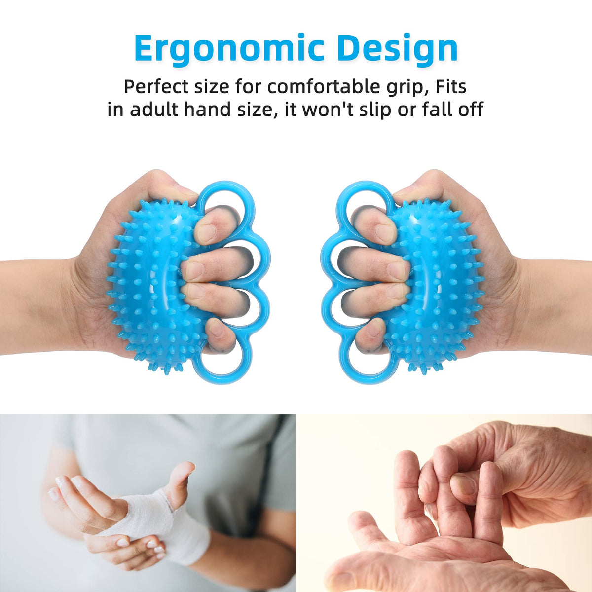 Elevate your hand therapy with the curated Hand Exercise Ball from Curat Cart, designed for optimal grip and comfort.