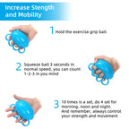 Enhance grip strength with the Hand Exercise Ball Therapy from Curat Cart, perfect for daily use and improving mobility.
