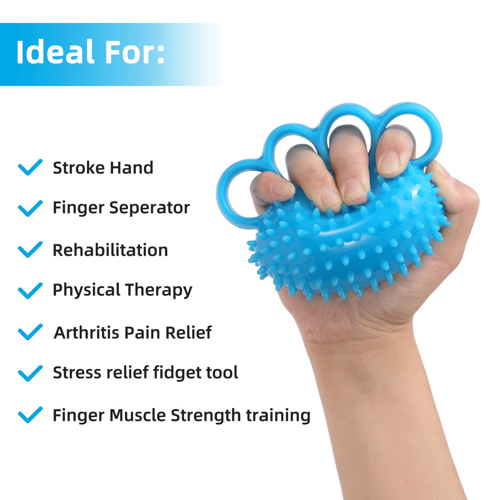 Hand exercise ball therapy for rehabilitation and stress relief, 100% authentic and available in India at Curat Cart.