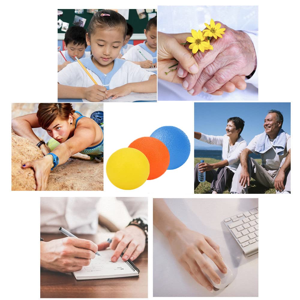 Premium imported hand exercise stress squeeze balls for relaxation and grip strength available at Curat Cart. Perfect for all ages.