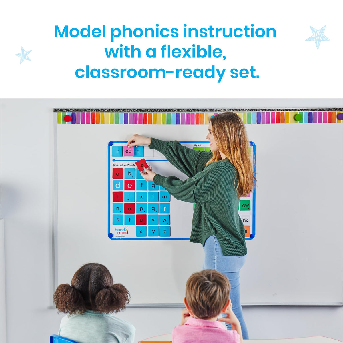 Explore the hand2mind Phonics Word Work Set, specially curated by Curat Cart for effective phonics instruction in classrooms.
