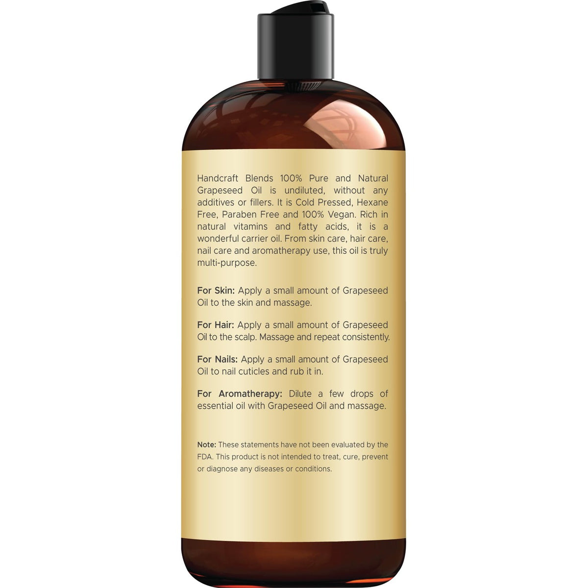 Handcraft Blends Grapeseed Oil available in India. Order online for natural skincare and aromatherapy benefits.