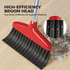 High-efficiency Handy Broom with four rows of bristles for superior cleaning. 100% Authentic, available at Curat Cart in India.