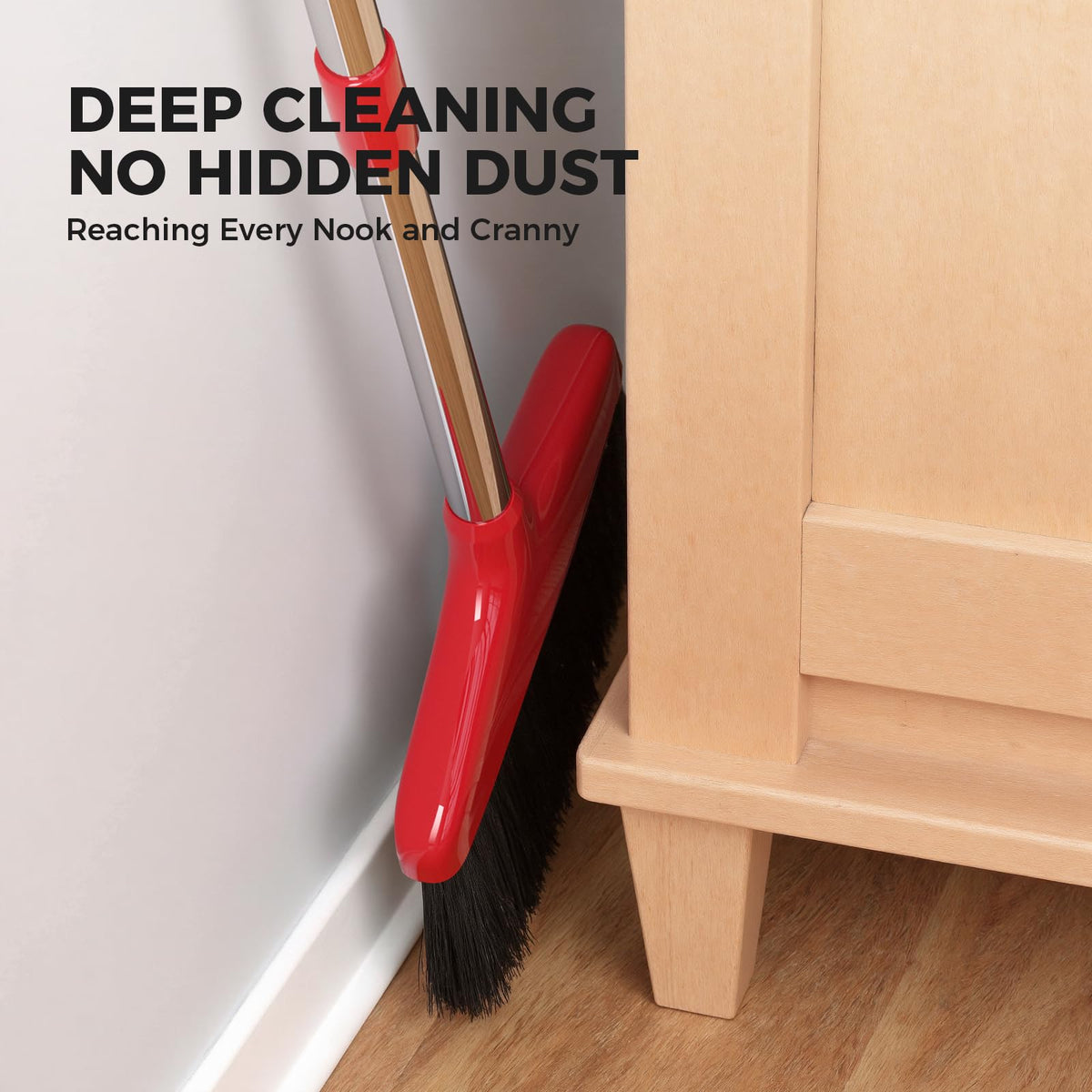 The Handy Broom effectively reaches every nook and cranny for deep cleaning, making it perfect for daily use. Available at Curat Cart.