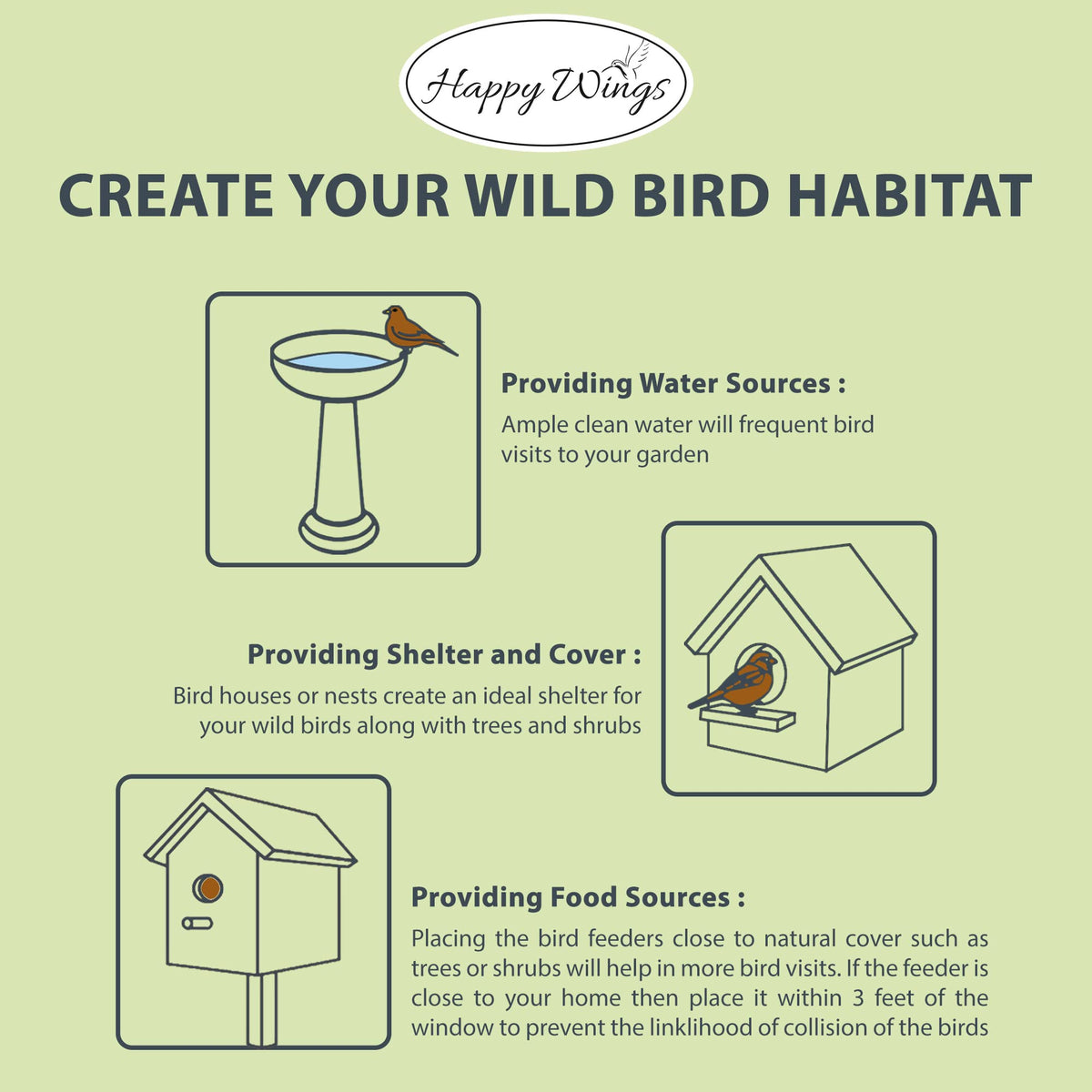 Happy Wings Thistle Seed Bird Food encourages bird visits. 100% Authentic, available at Curat Cart in India.
