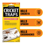 Harris Cricket Glue Traps in official packaging, designed to effectively kill crickets, spiders, and cockroaches. Available at Curat Cart.