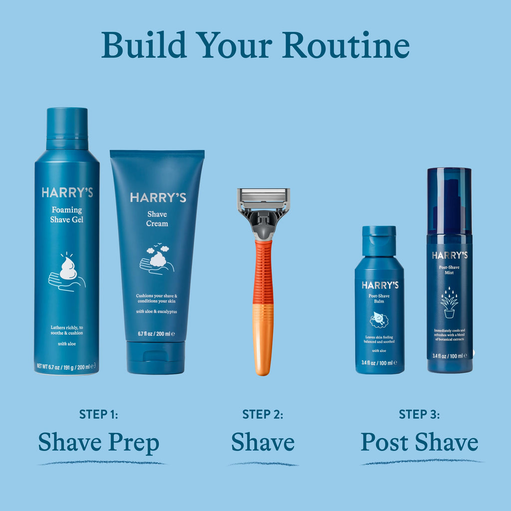 Harry's Disposable Razors, part of a complete shaving routine. Order online for your close shave today!