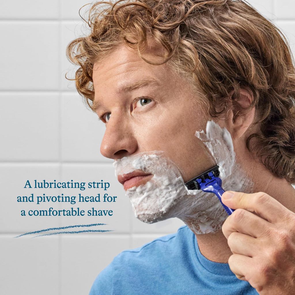 Shop Harry's Disposable Razors for Men - 10 C, featuring a lubricating strip for a smooth, comfortable shave. Order online now!
