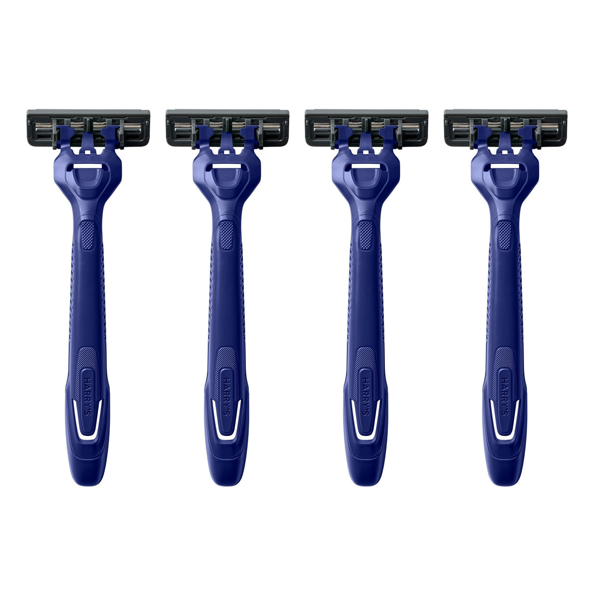 Harry's Disposable Razors for Men in original packaging. Set of four quality razors designed for a smooth, close shave.