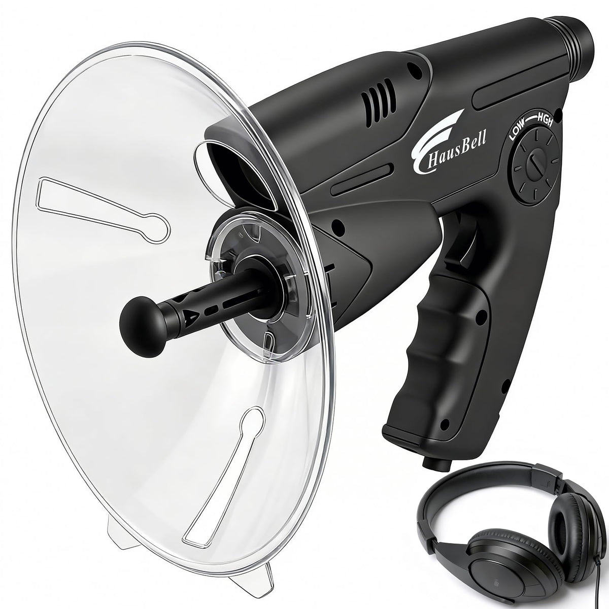 Discover the HAUSBELL Parabolic Listening Device, a 100% genuine tool for enhanced audio capture, designed for optimal performance.