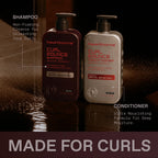 Hawthorne Men's Thickening Shampoo and Conditioner for curls. Non-foaming formula, ultra-nourishing for deep moisture. Verified by CuratCart.