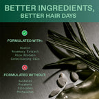 Hawthorne hair care featuring biotin and rosemary, free from sulfates and parabens for authentic hair health.
