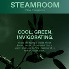 Experience the invigorating aroma of crisp eucalyptus and herbal shiso, inspired by a modern steam room.