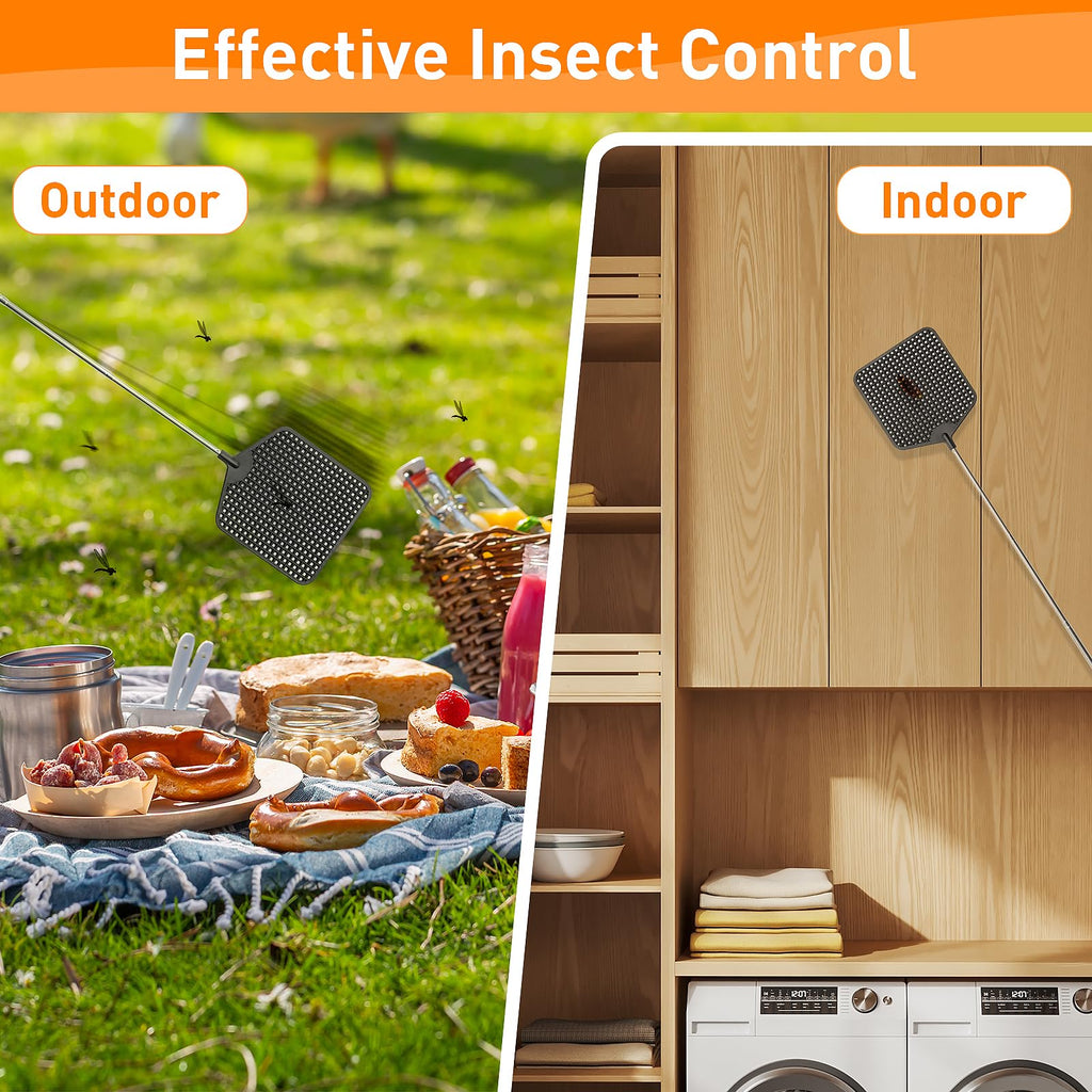 HDAJY Telescopic Fly Swatter ensures effective insect control indoors and outdoors. Upgrade your pest management with Curat Cart.
