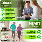 Premium imported Heart Health Blood Pressure Support enhances circulation and promotes overall heart health. Available at Curat Cart.
