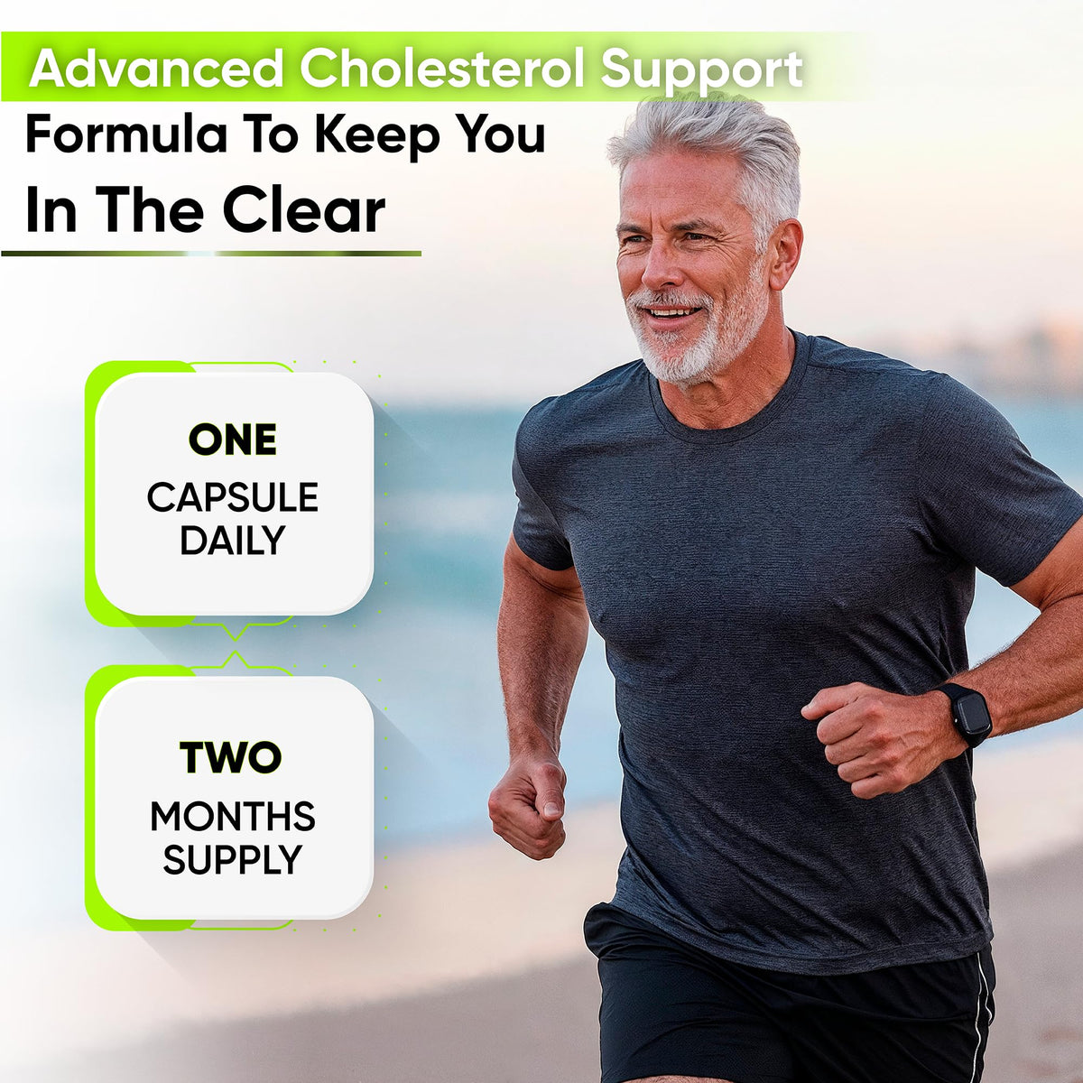 Boost heart health with exclusive cholesterol supplements from Curat Cart. One capsule daily for two months supply.