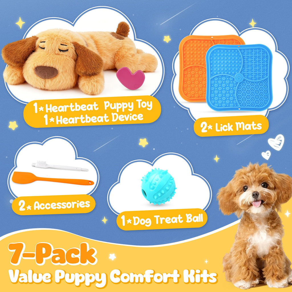 Discover the Heartbeat Puppy Calming Set, featuring authentic comfort toys and accessories, available at Curat Cart in India.