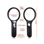 Discover the Heavy-Duty Magnifying Glass with LED lights, perfect for detailed viewing. Available at Curat Cart.