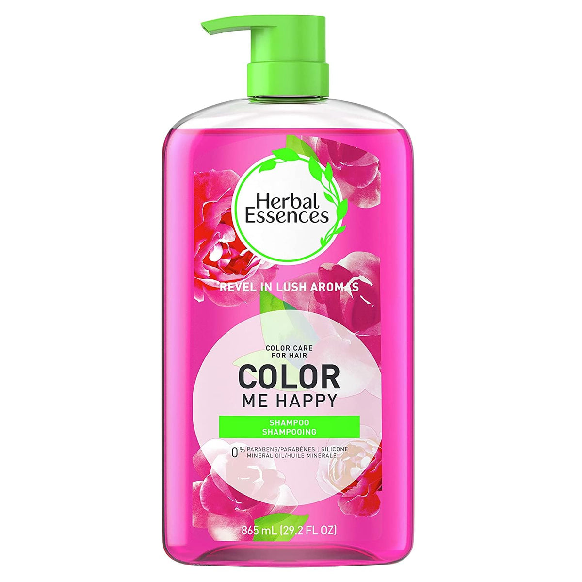 Herbal Essences Color Me Happy Shampoo, 100% genuine, enhances colored hair with lush aromas and vibrant care.