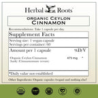 Discover Herbal Roots Ceylon Cinnamon Capsules, 100% Authentic and available in India via Curat Cart. Perfect for daily wellness.