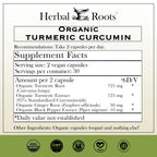 Herbal Roots Organic Turmeric Capsules offer 100% authentic turmeric curcumin, available in India at Curat Cart.
