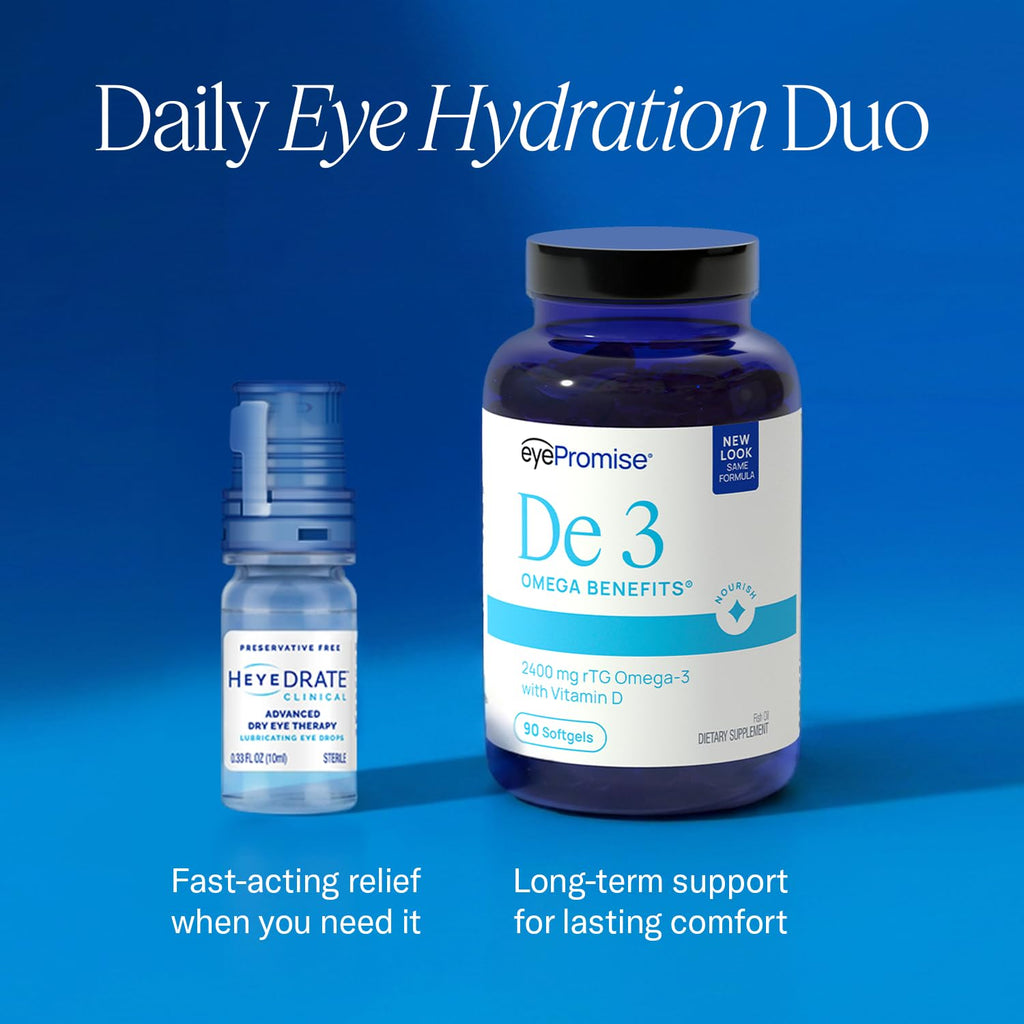 Heyedrate Clinical Eye Drops offer fast-acting relief, specially curated by Curat Cart for eye hydration and comfort.