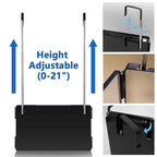 HIEEY 3-Way mirror features height adjustability from 0 to 21 inches, perfect for hair cutting and styling.