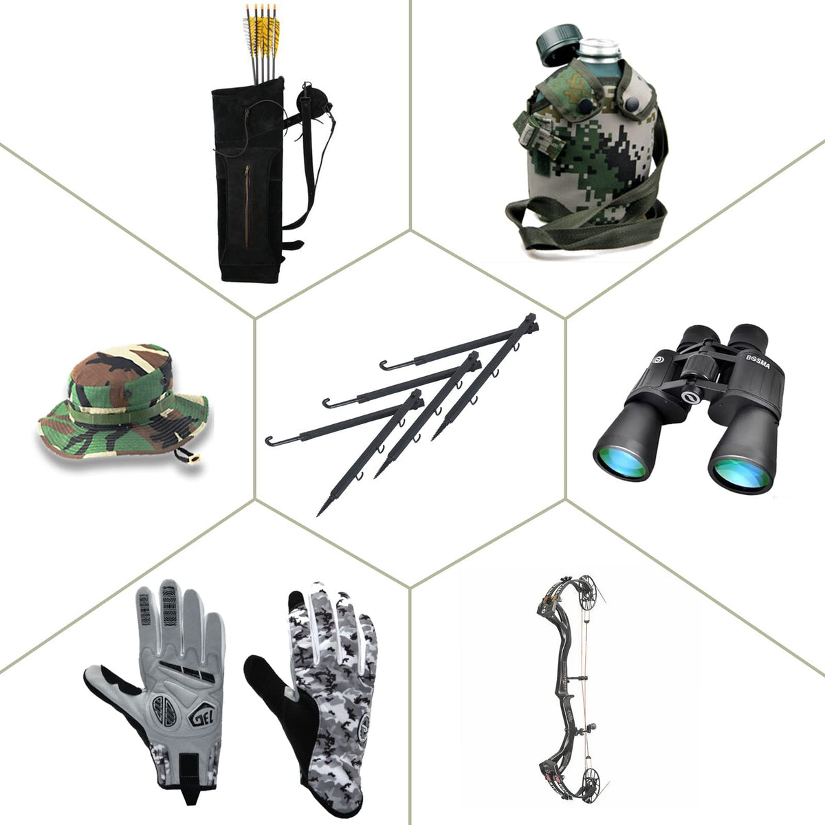 Discover the Highwild Tree Stand Bow Hanger, a premium import perfect for outdoor enthusiasts, available at Curat Cart.