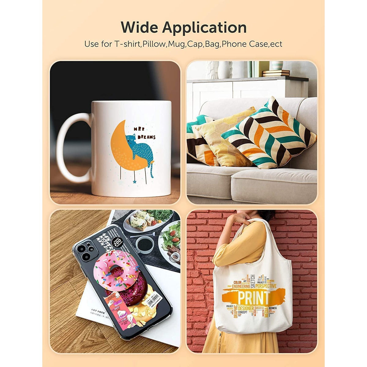 Hiipoo Sublimation Ink for Printers enables vibrant designs on various items, specially curated by Curat Cart for creative enthusiasts.