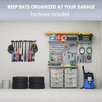 Discover the Hikeen Baseball Bat Rack Organizer, specially curated by Curat Cart, to keep your garage tidy and stylish.