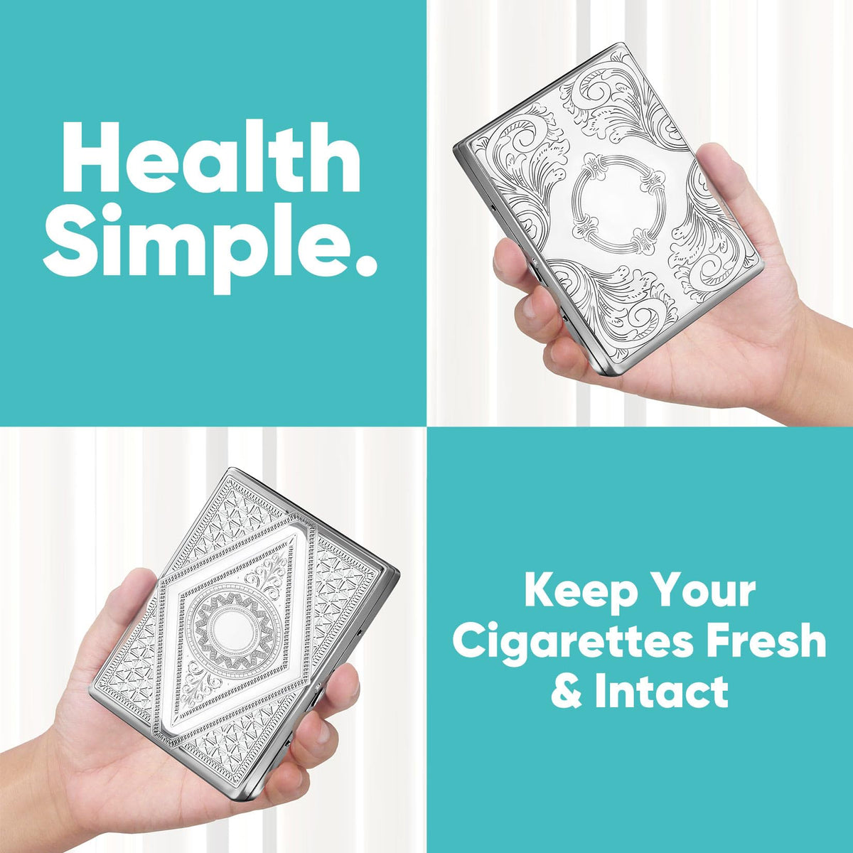 HiKeep Cigarette Case keeps your cigarettes fresh and intact. Perfect for daily use, available at Curat Cart.
