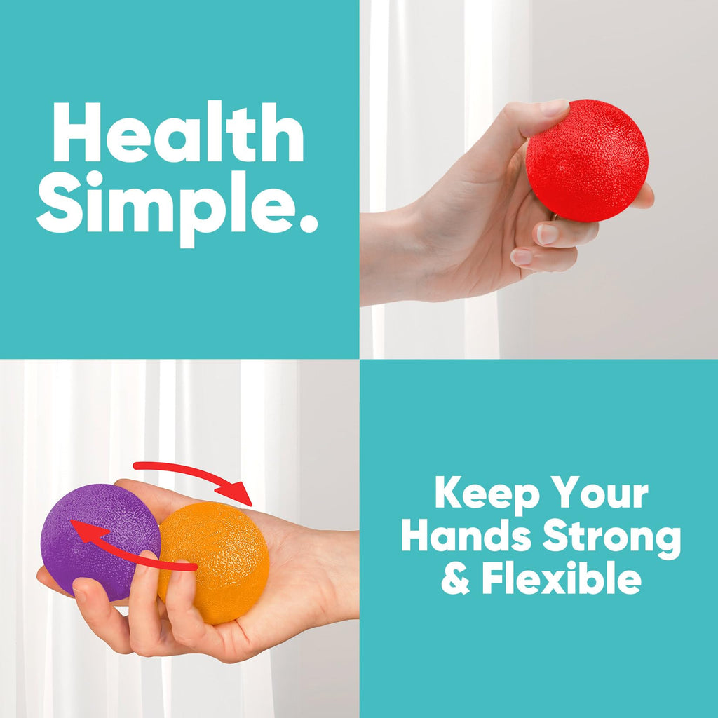 HiKeep Stress Balls for Adults, specially curated by Curat Cart, promote hand strength and flexibility. Perfect for stress relief.