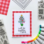 Hinana Rectangle Frame Metal Die Cuts enhance your craft projects. Perfect for festive greetings, available at Curat Cart.