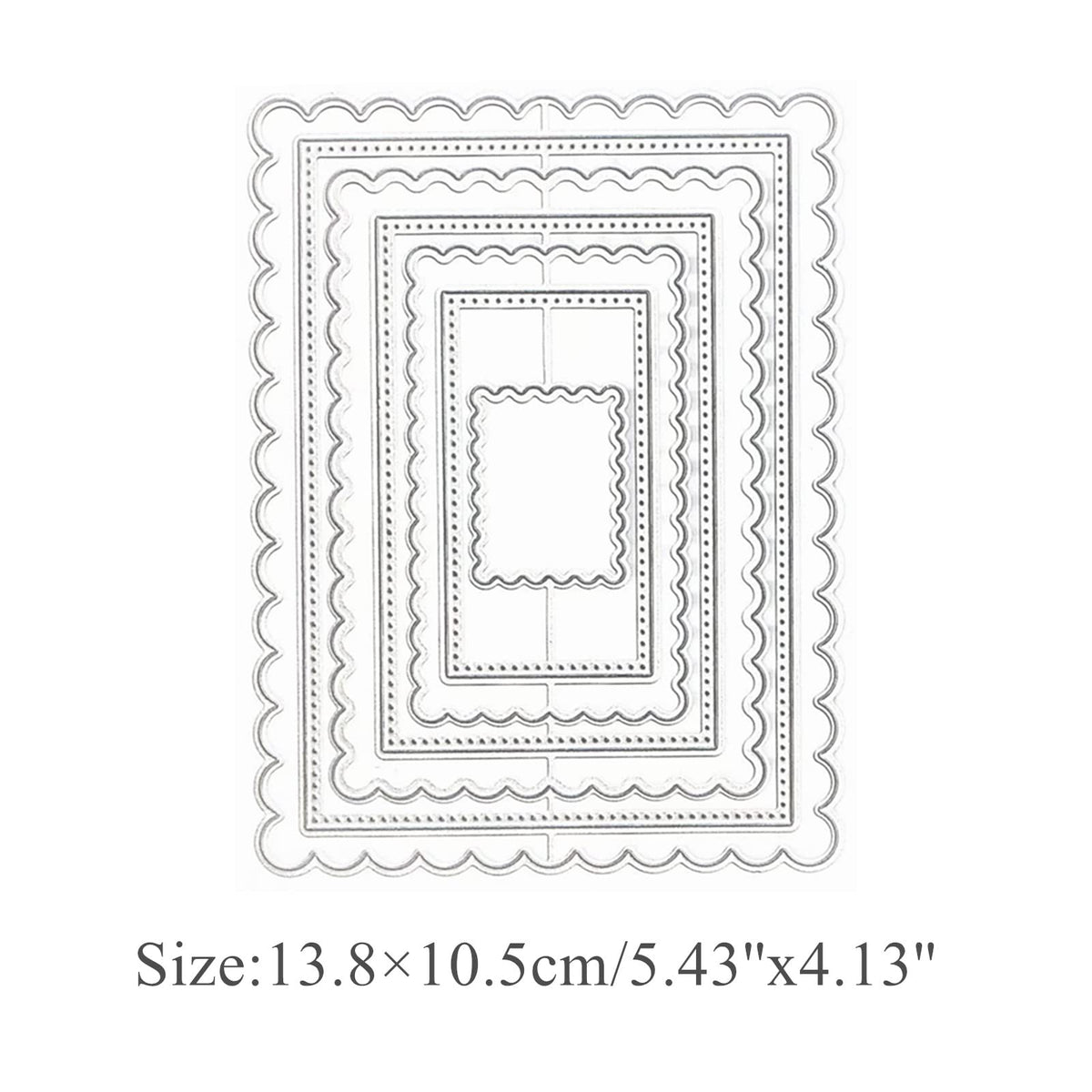 Hinana Rectangle Frame Metal Die Cuts are 100% Authentic and available at Curat Cart in India, perfect for creative projects.