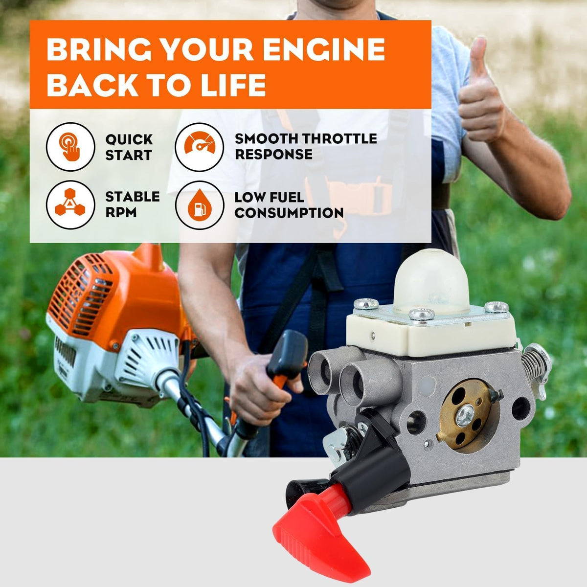 Discover the Hipa Carburetor for Stihl Trimmer, specially curated by Curat Cart for optimal engine performance and efficiency.
