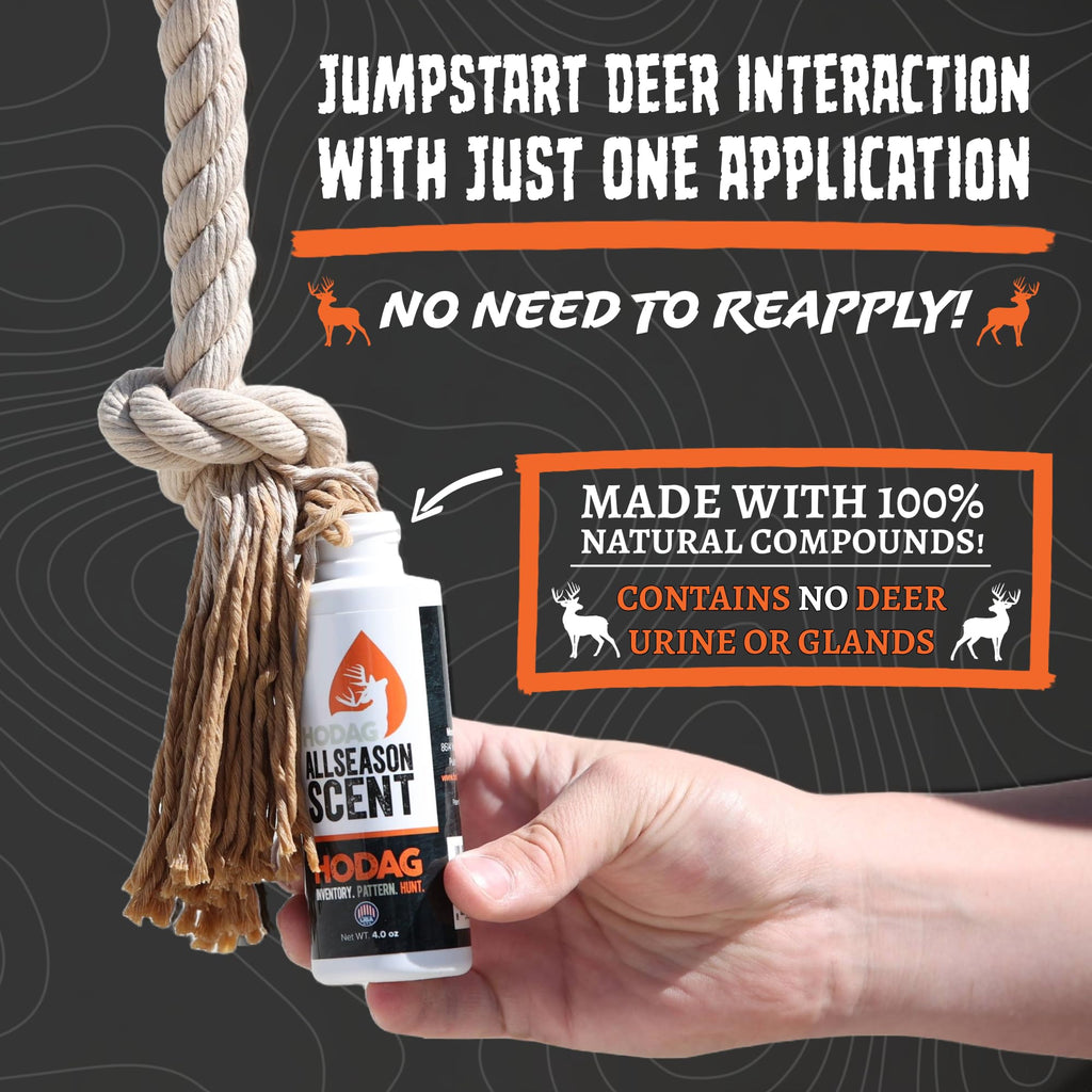 Experience premium imported HODAG HempScent Rope Mock Scrape, made with 100% natural compounds for effective deer interaction. Curat Cart.