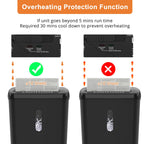Woolsche Paper Shredder with overheating protection feature, perfect for efficient daily use. Available at Curat Cart.
