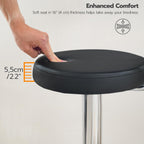 HOOBRO Height Adjustable Rolling Stool features a soft, 4 cm thick seat for enhanced comfort. 100% Authentic, available at Curat Cart.