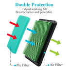 HOODELL Air Filter Tune Up Kit with pre-filter and air filter, specially curated by Curat Cart for enhanced performance in India.