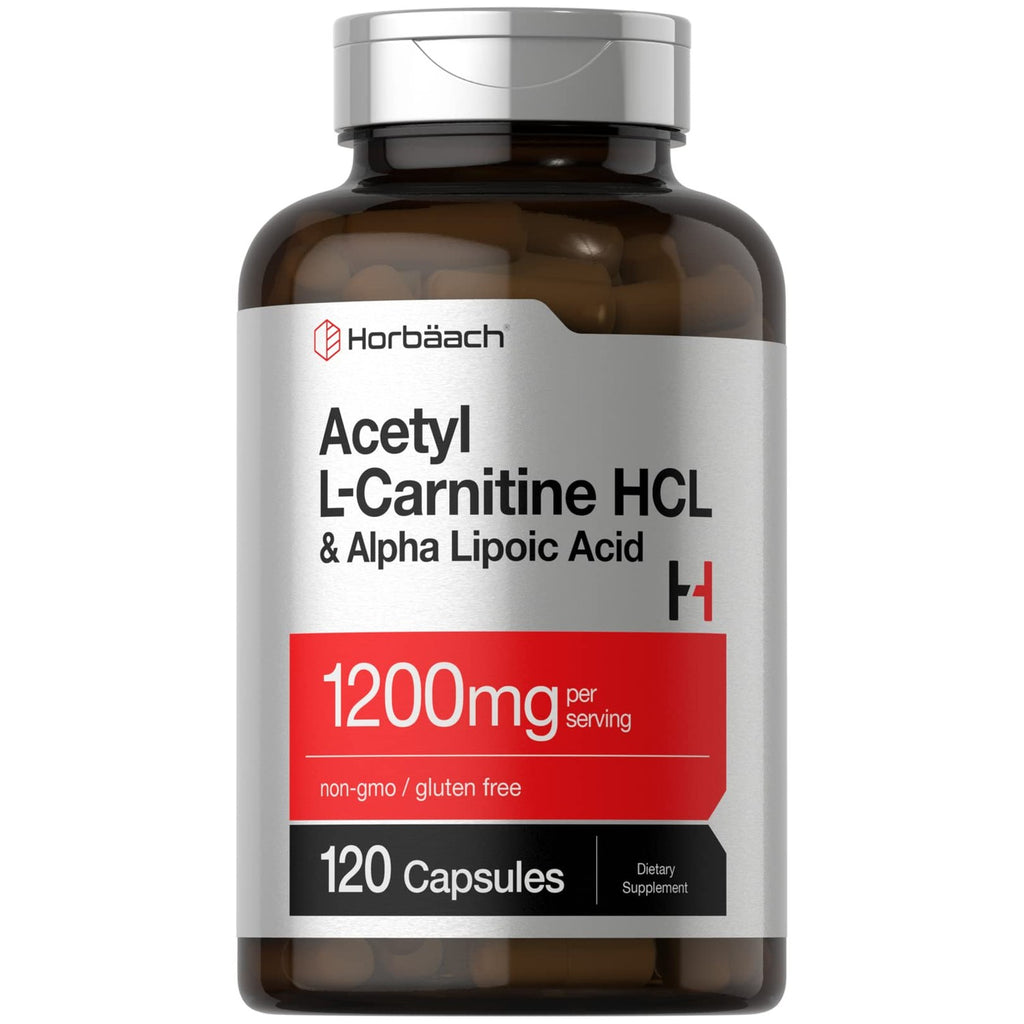 Discover Horbäach Acetyl L Carnitine, a premium imported dietary supplement with 120 capsules. Available at Curat Cart.