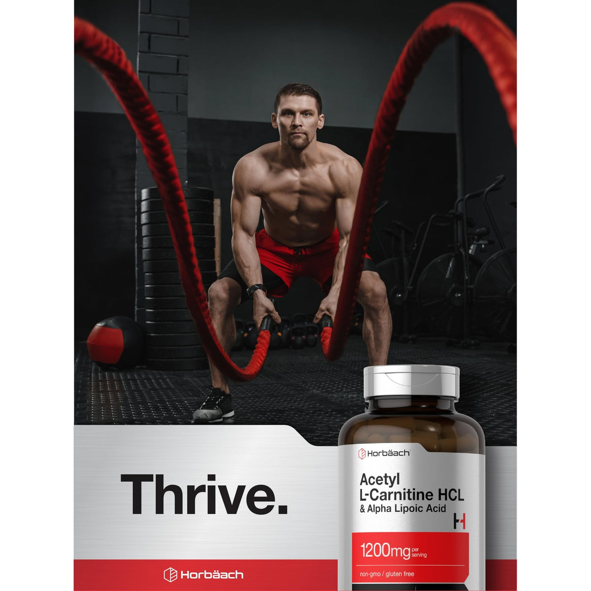 Horbäach Acetyl L-Carnitine, a premium import for fitness enthusiasts, enhances performance. Available at Curat Cart.