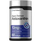 Horbäach Astaxanthin Supplements, premium imported softgels, 10mg per serving, available at Curat Cart.
