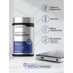Horbäach Astaxanthin supplements offer 10mg per serving, ideal for daily use. Available at Curat Cart for health-conscious consumers.