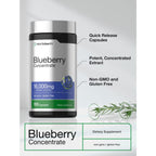 Discover Horbäach Blueberry Concentrate, featuring 16,000mg of potent extract in gluten-free capsules. Exclusively at Curat Cart.