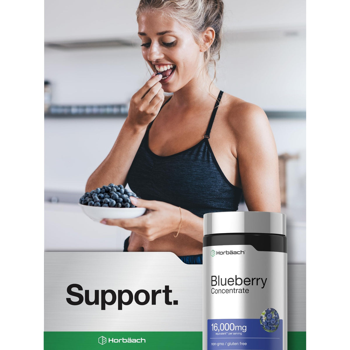 Horbäach Blueberry Concentrate Supplement offers premium imported support for wellness, available at Curat Cart. Elevate your health today.